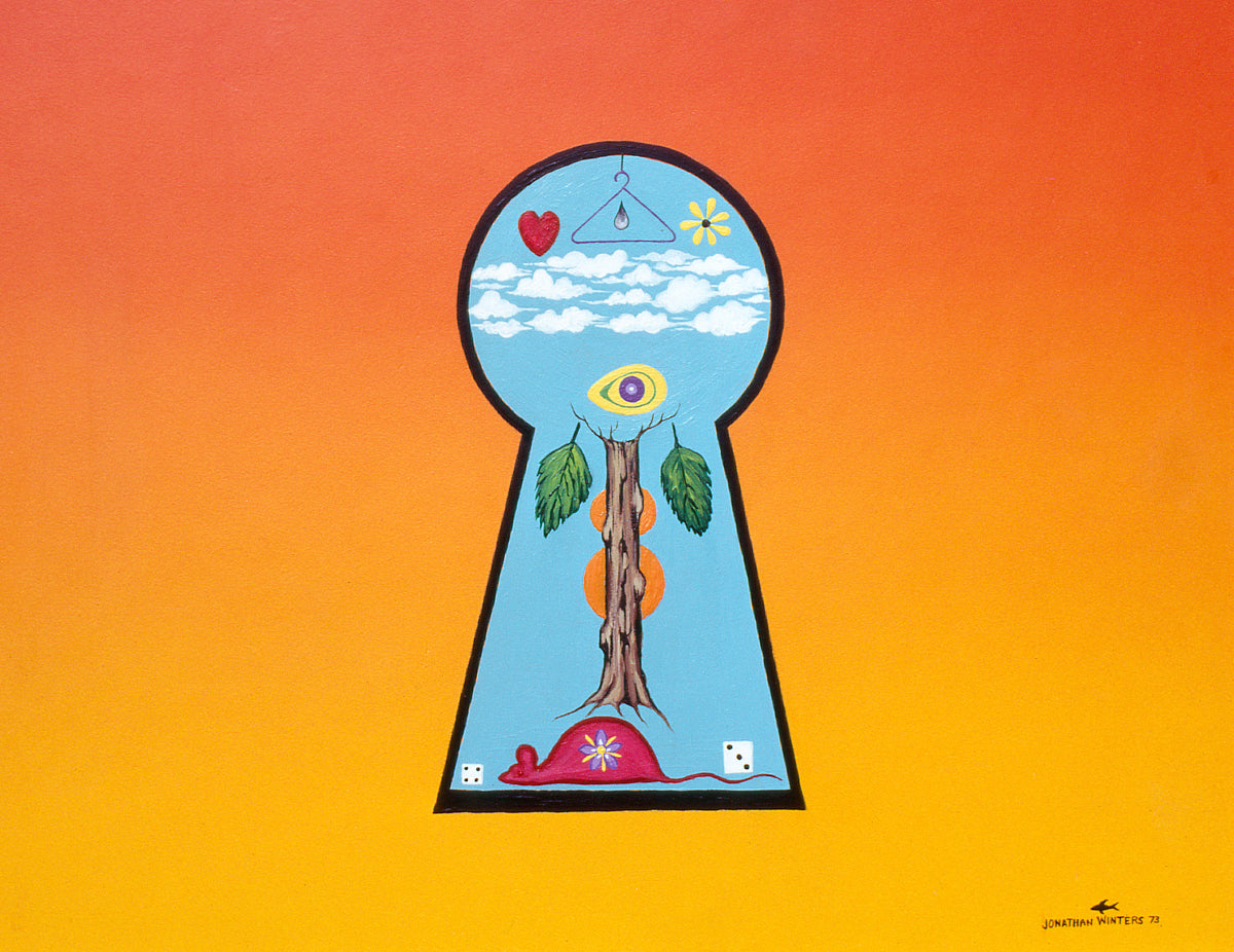 Looking Through a Keyhole at a Lucky Rat Fink
