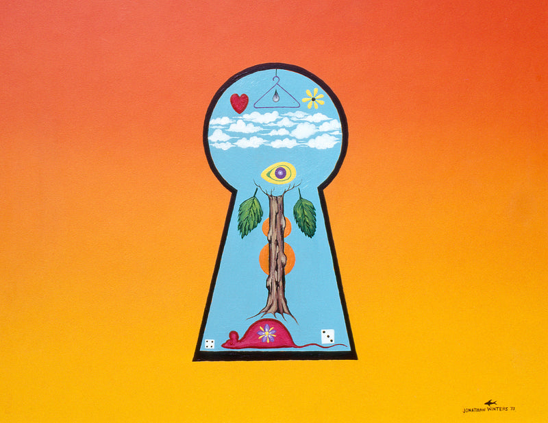 Looking Through a Keyhole at a Lucky Rat Fink